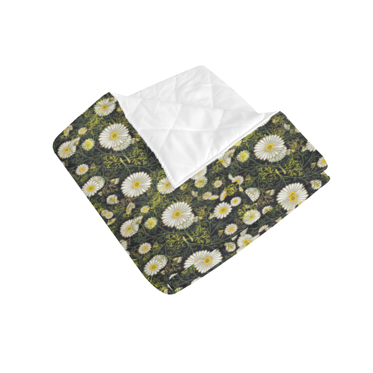 Daisy Pattern Print Design 03 Premium Quilt