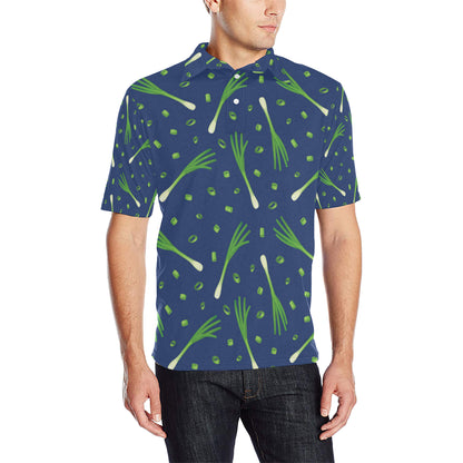 Leek Pattern Print Design 02 Men Polo Shirt