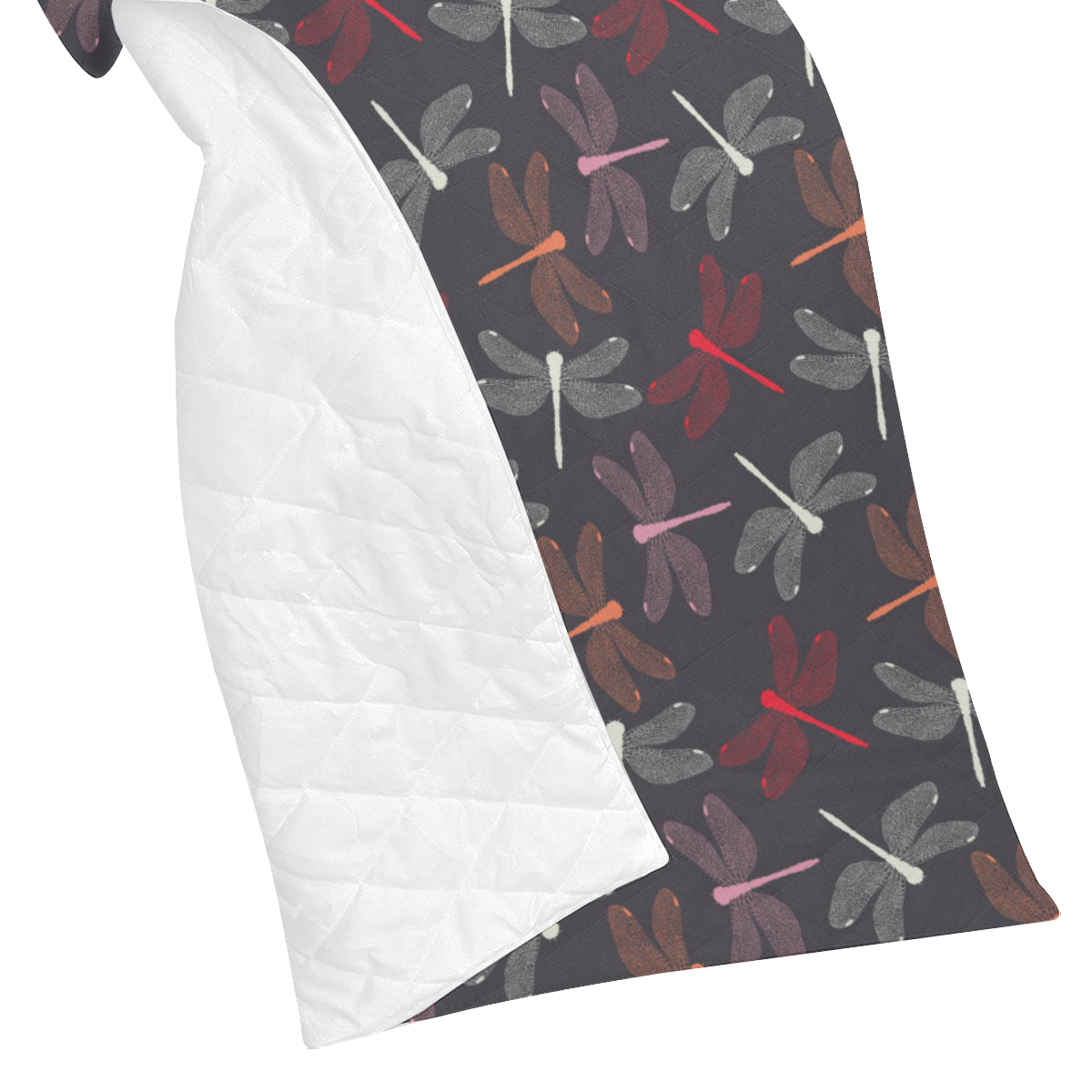 Dragonfly Pattern Print Design 01 Premium Quilt
