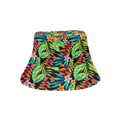 Heliconia Pattern Print Design HL09 Unisex Bucket Hat