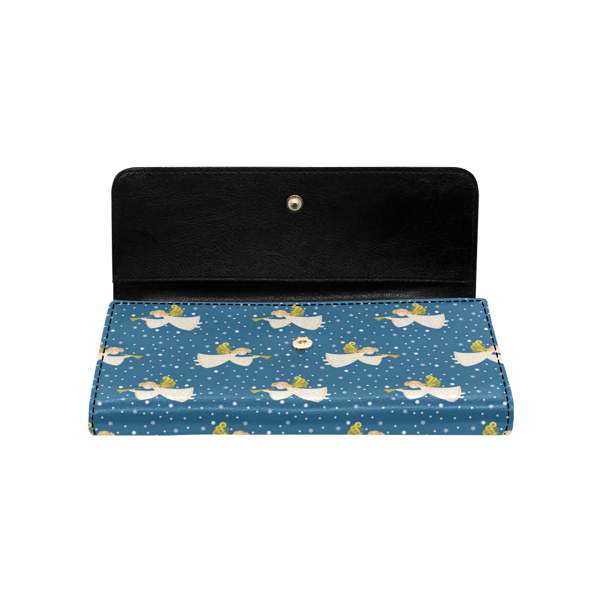 Angel Pattern Print Design 08 Women's Trifold Wallet