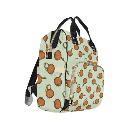 Onion Pattern Print Design A05 Diaper Bag Backpack
