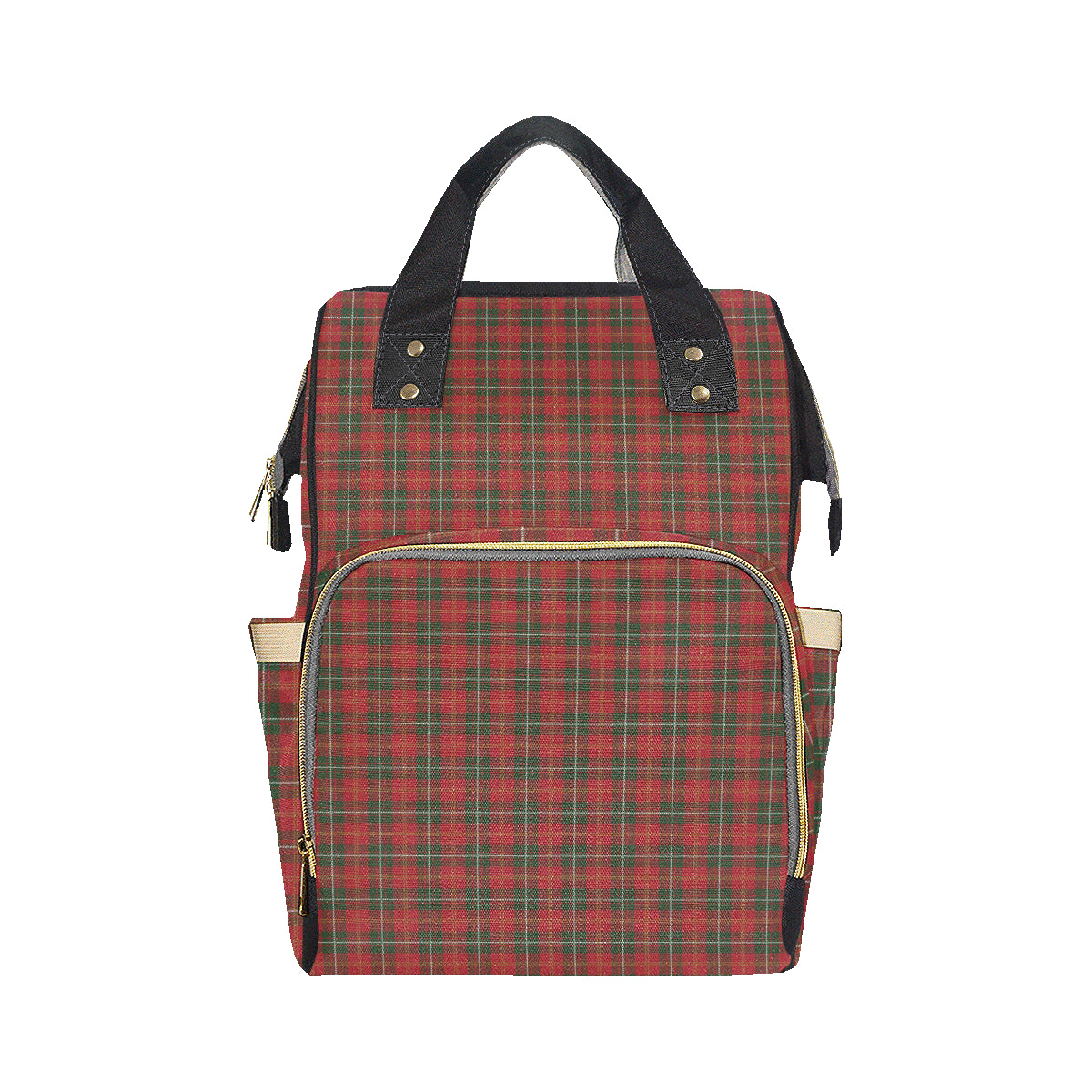 Holiday Tartan Plaid Pattern Diaper Bag Backpack