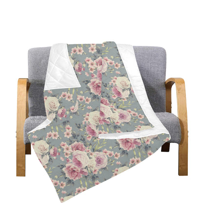 Peony Pattern Print Design PE05 Premium Quilt