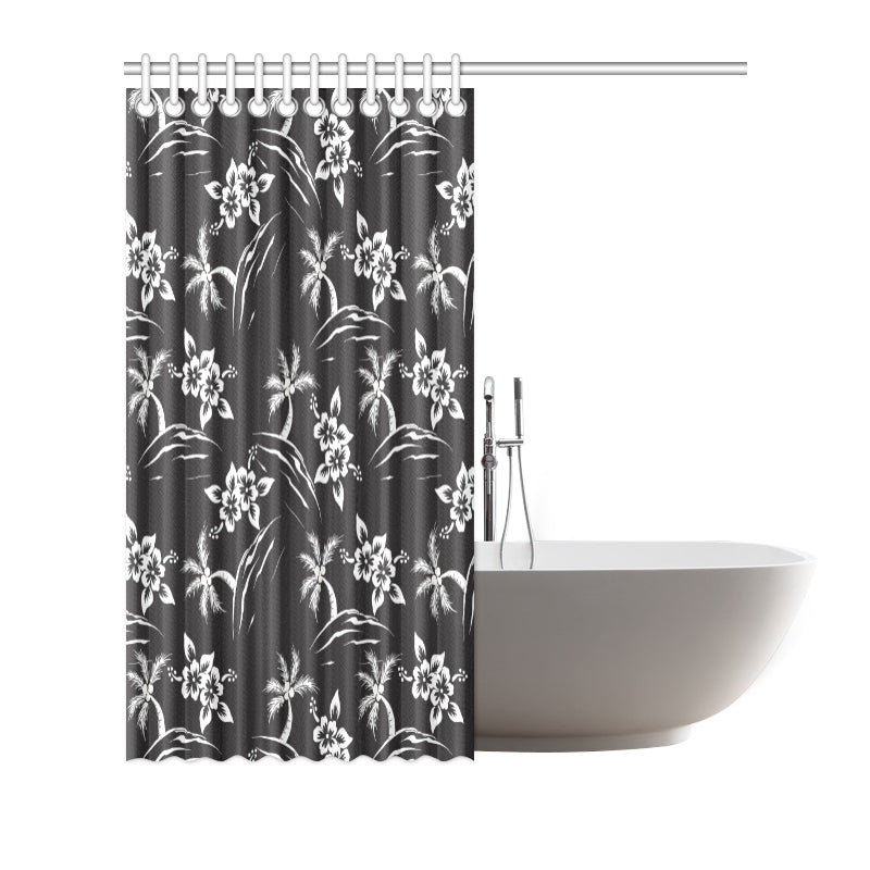 Palm Tree Pattern Print Design PT02 Shower Curtain