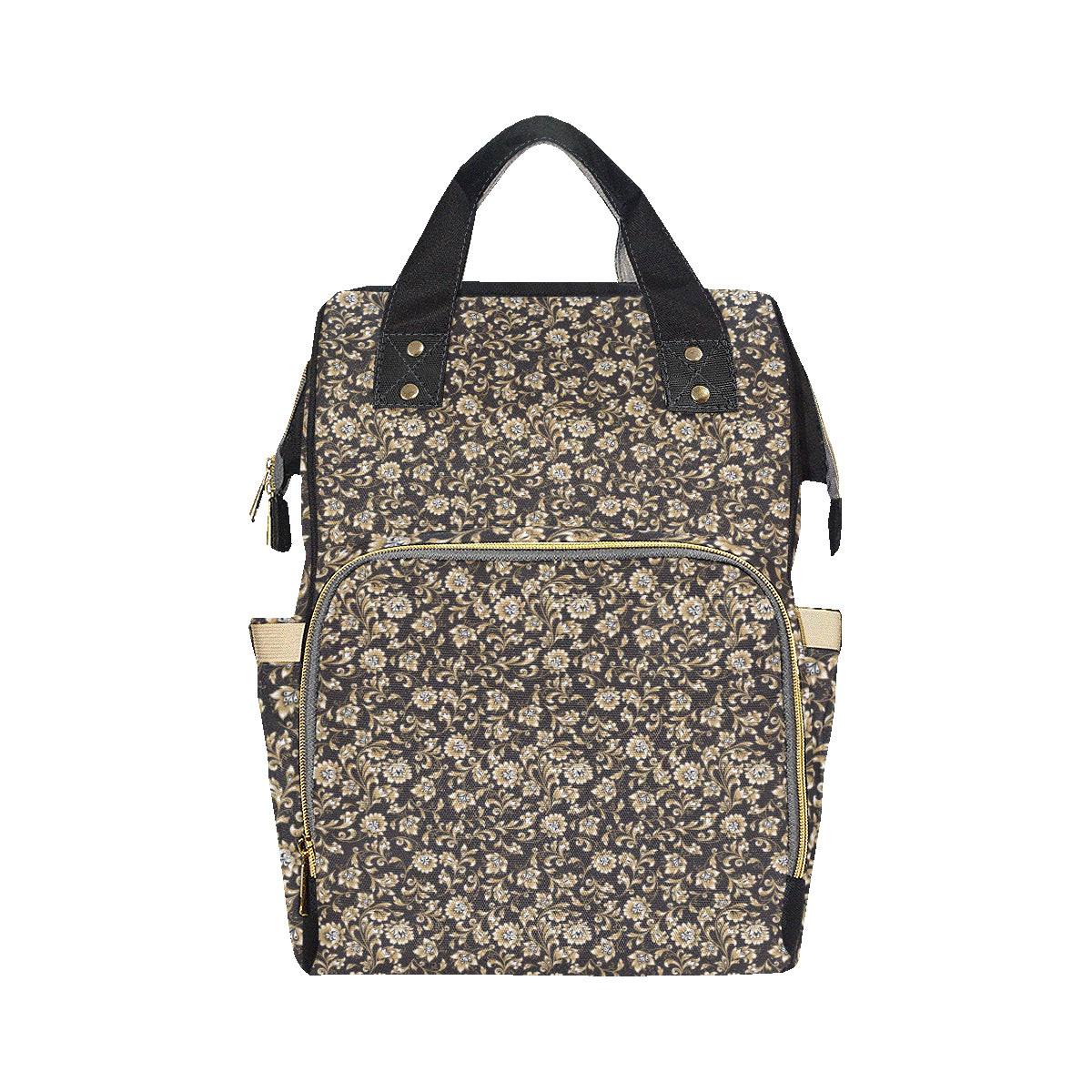 Brocade Pattern Print Design 03 Diaper Bag Backpack
