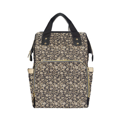 Brocade Pattern Print Design 03 Diaper Bag Backpack