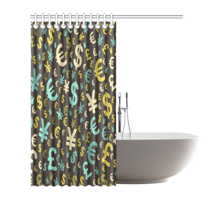 Money Pattern Print Design 01 Shower Curtain