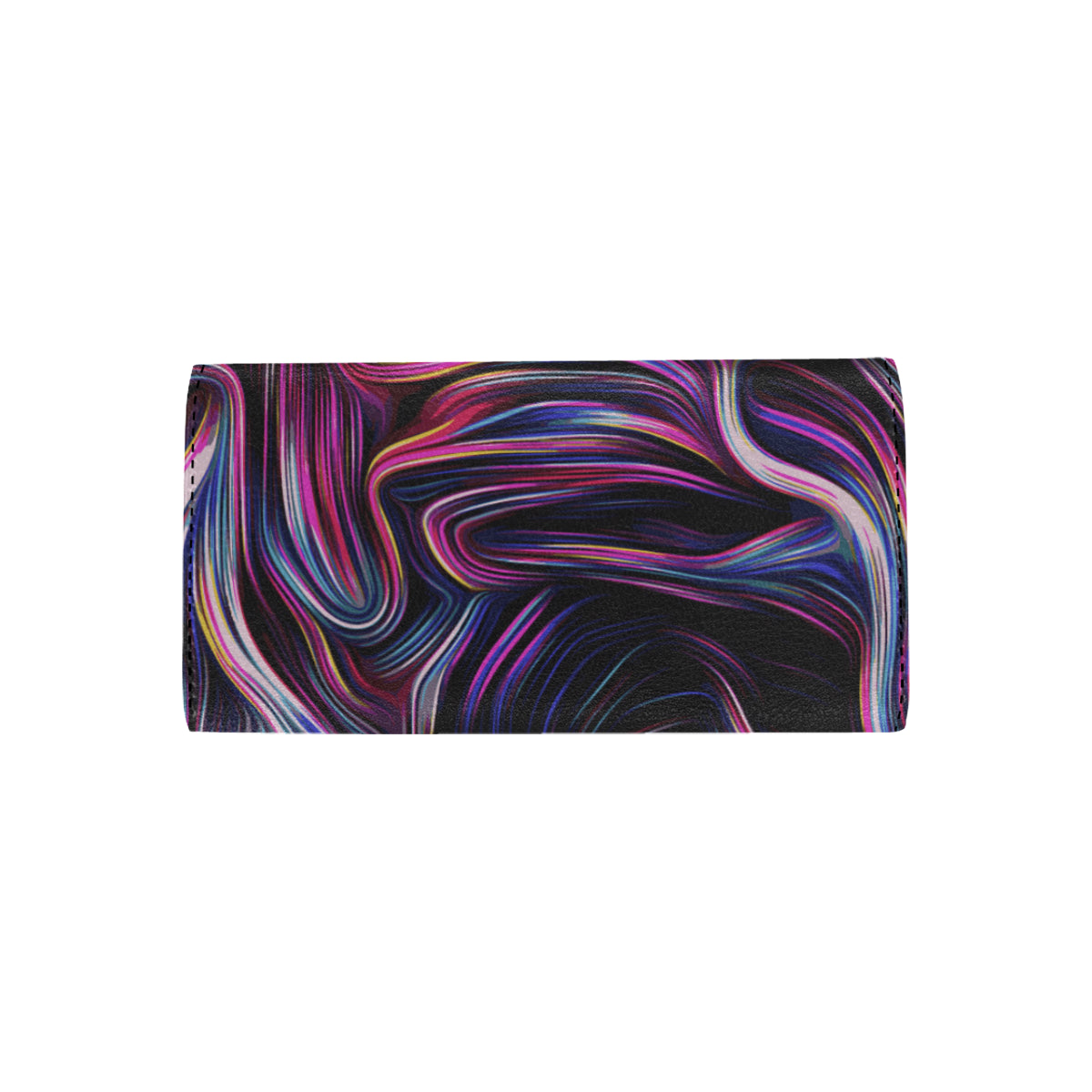 Liquid Pattern Print Design 01 Women's Trifold Wallet