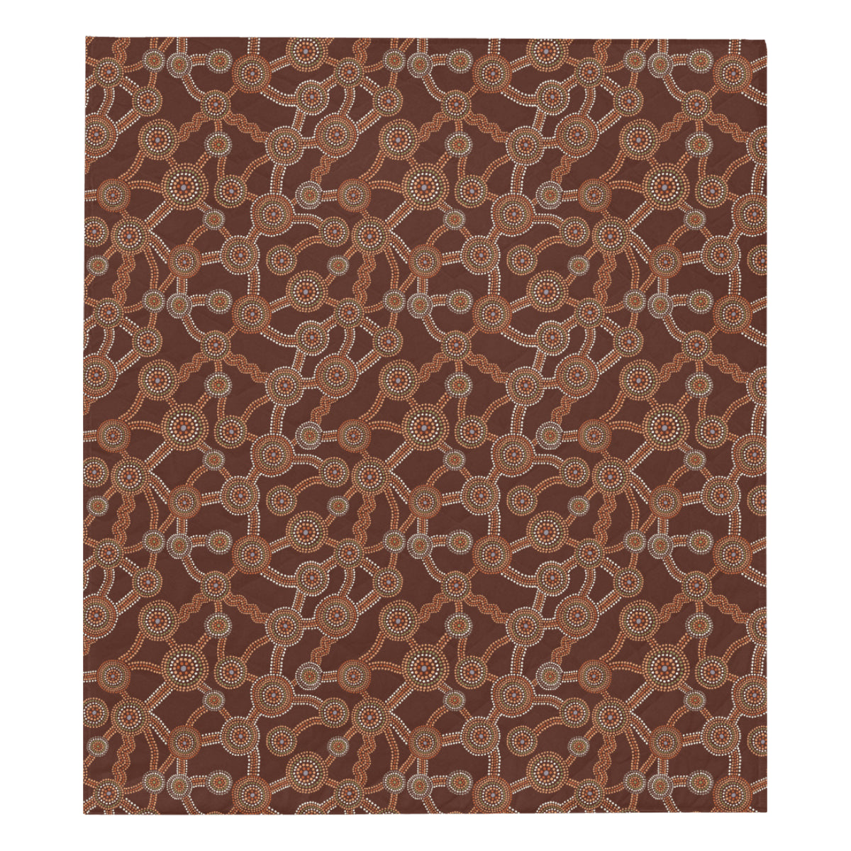 Aboriginal Pattern Print Design 03 Premium Quilt