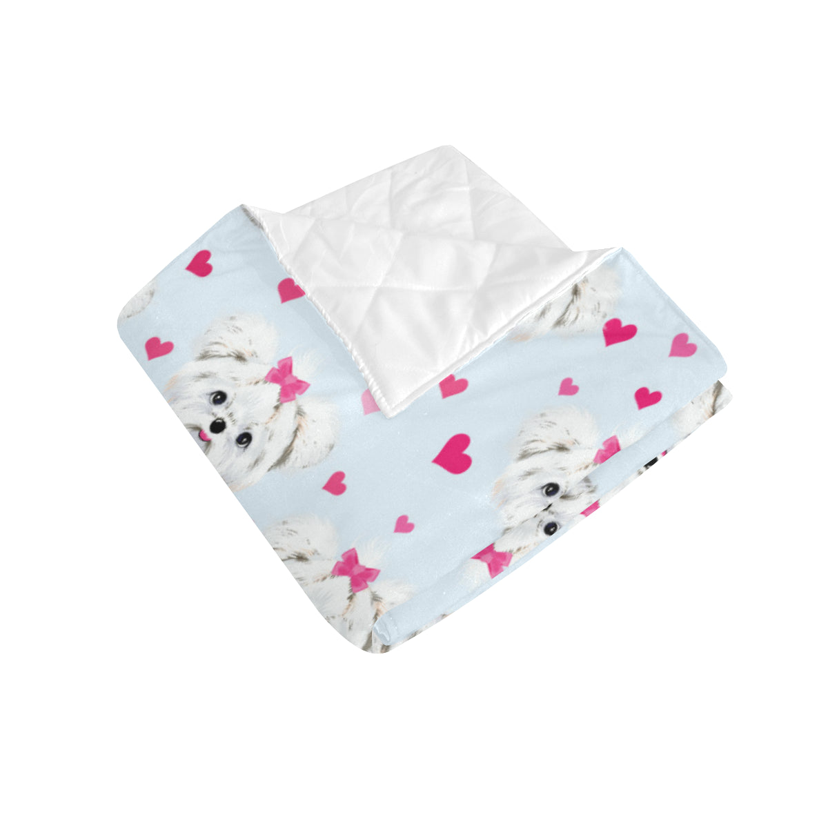 Maltese Pattern Print Design 03 Premium Quilt