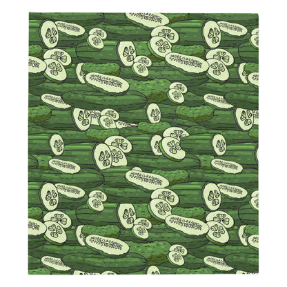 Cucumber Pattern Print Design CC01 Premium Quilt