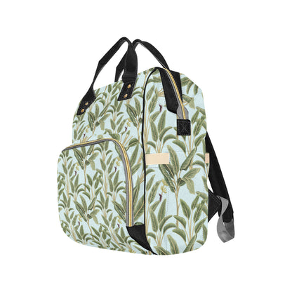 Banana Leaf Pattern Print Design BL03 Diaper Bag Backpack