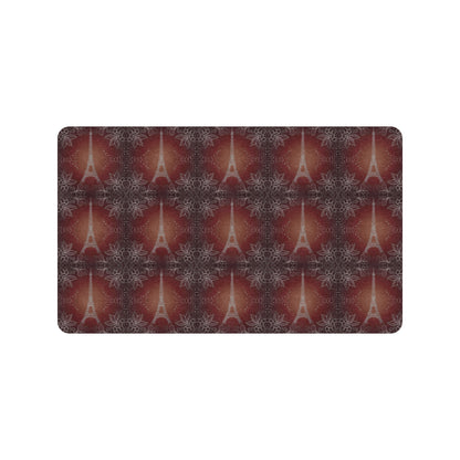 Eiffel Tower Drawing Print Rubber Doormat