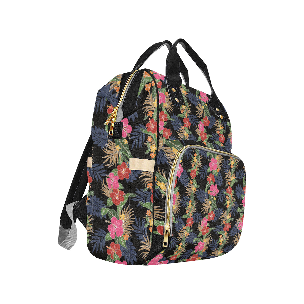 Hawaiian Themed Pattern Print Design H011 Diaper Bag Backpack