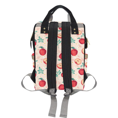 Apple Pattern Print Design AP06 Diaper Bag Backpack