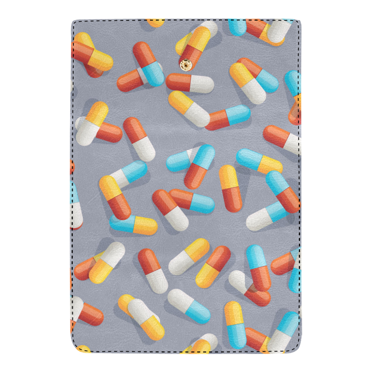 Pill Pattern Print Design A01 Women's Trifold Wallet