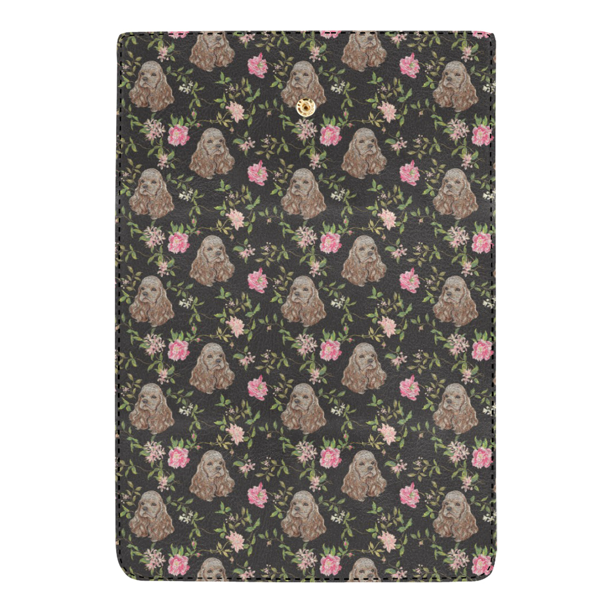Cocker Pattern Print Design 03 Women's Trifold Wallet