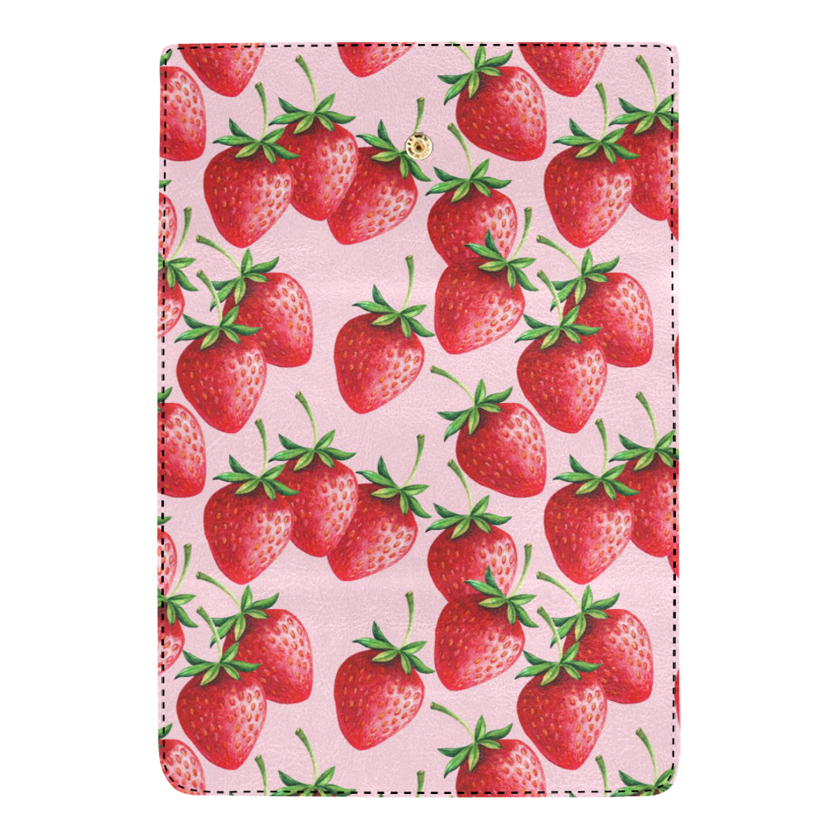 Strawberry Pattern Print Design SB03 Women's Trifold Wallet