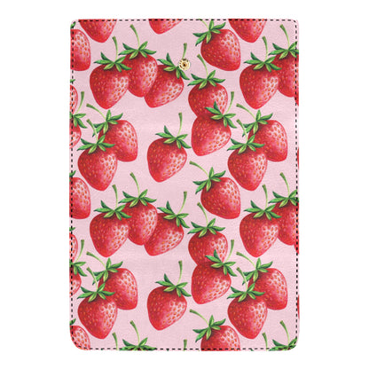 Strawberry Pattern Print Design SB03 Women's Trifold Wallet
