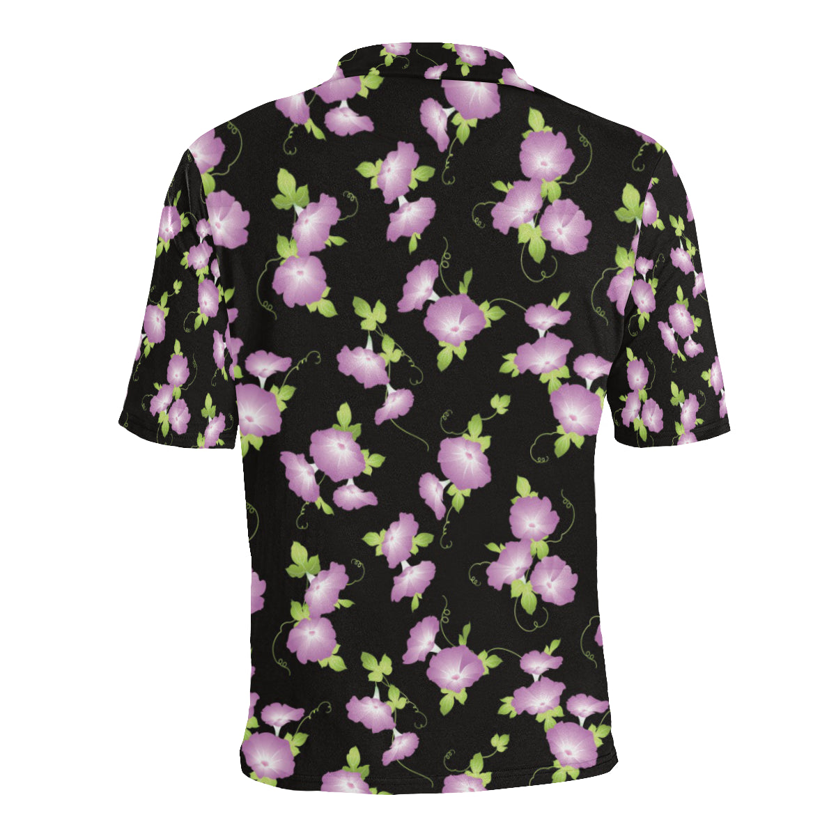Morning Glory Pattern Print Design MG02 Men Polo Shirt