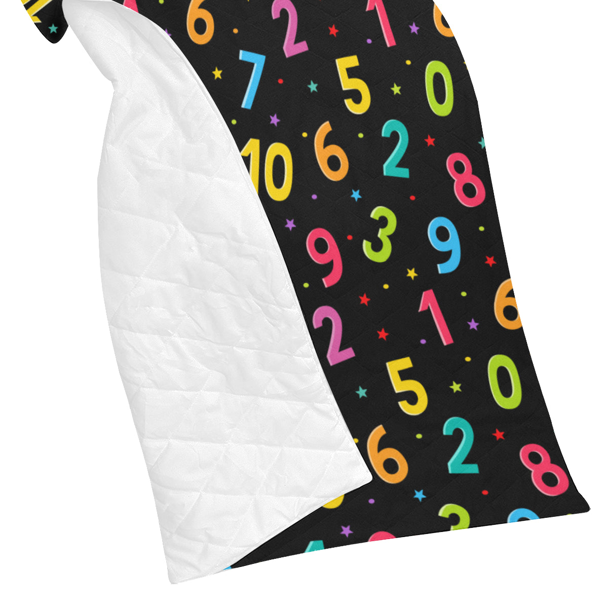 Number Pattern Print Design A04 Premium Quilt