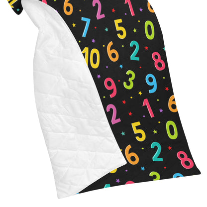 Number Pattern Print Design A04 Premium Quilt