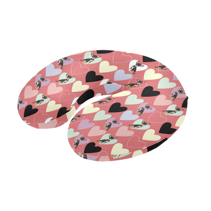 Chihuahua Pattern Print Design 01 U-Shaped Travel Neck Pillow