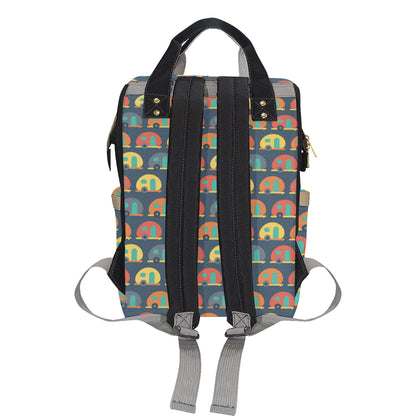 Camper Pattern Print Design 02 Diaper Bag Backpack