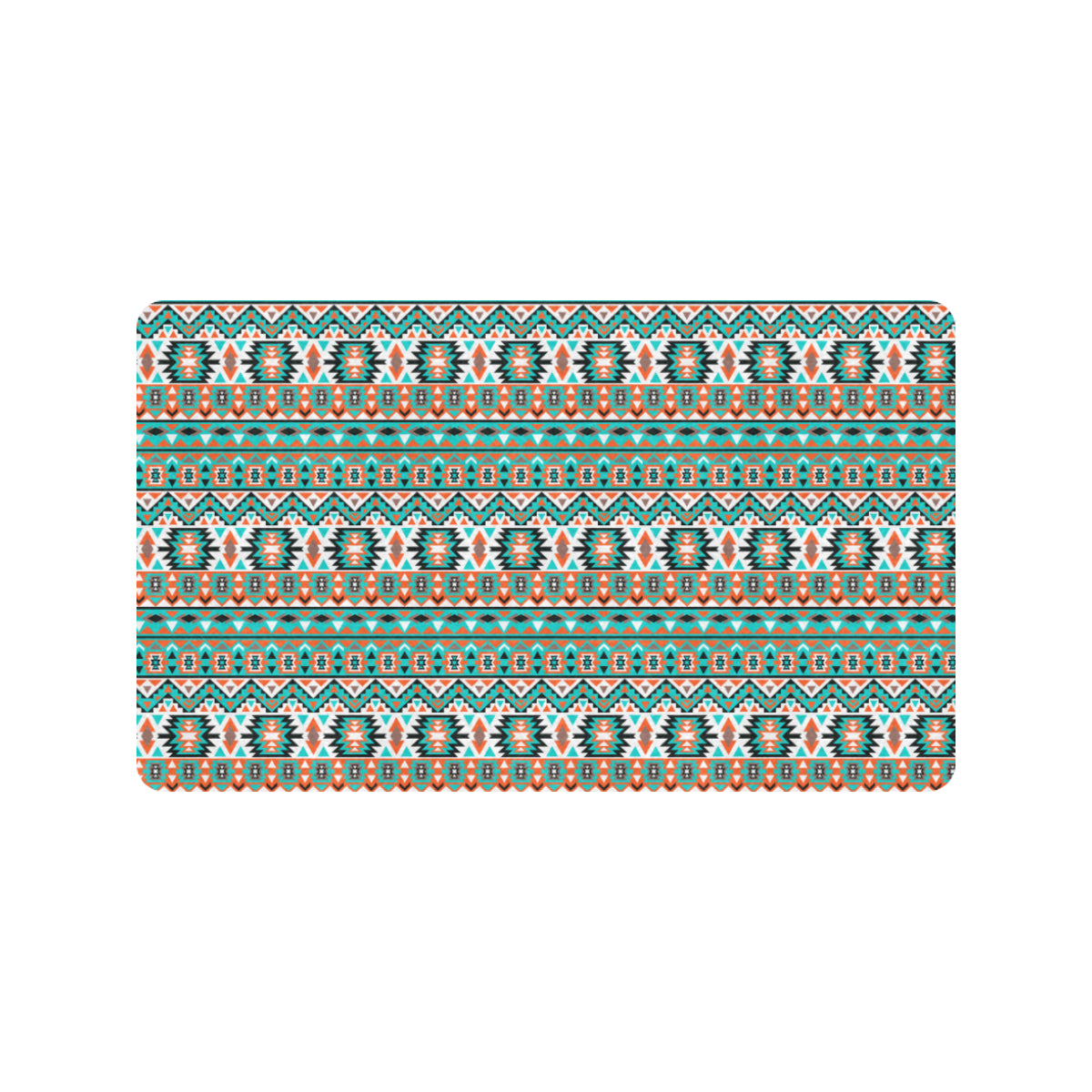 Indian Navajo Ethnic Themed Design Print Rubber Doormat