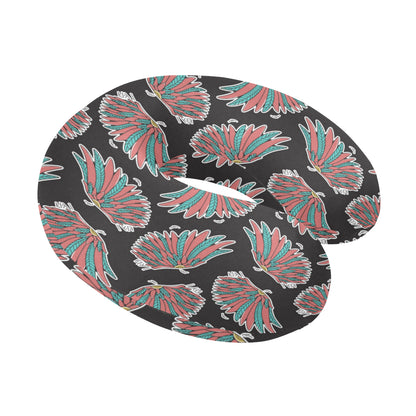 Angel Wings Pattern Print Design 05 U-Shaped Travel Neck Pillow
