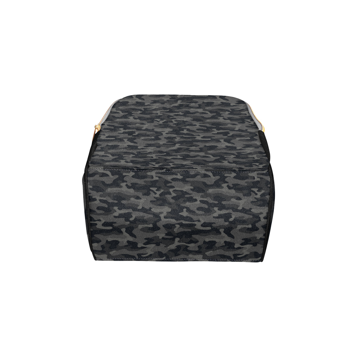 Camo Black Pattern Print Design 02 Diaper Bag Backpack