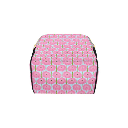 Gerberas Pattern Print Design GB01 Diaper Bag Backpack
