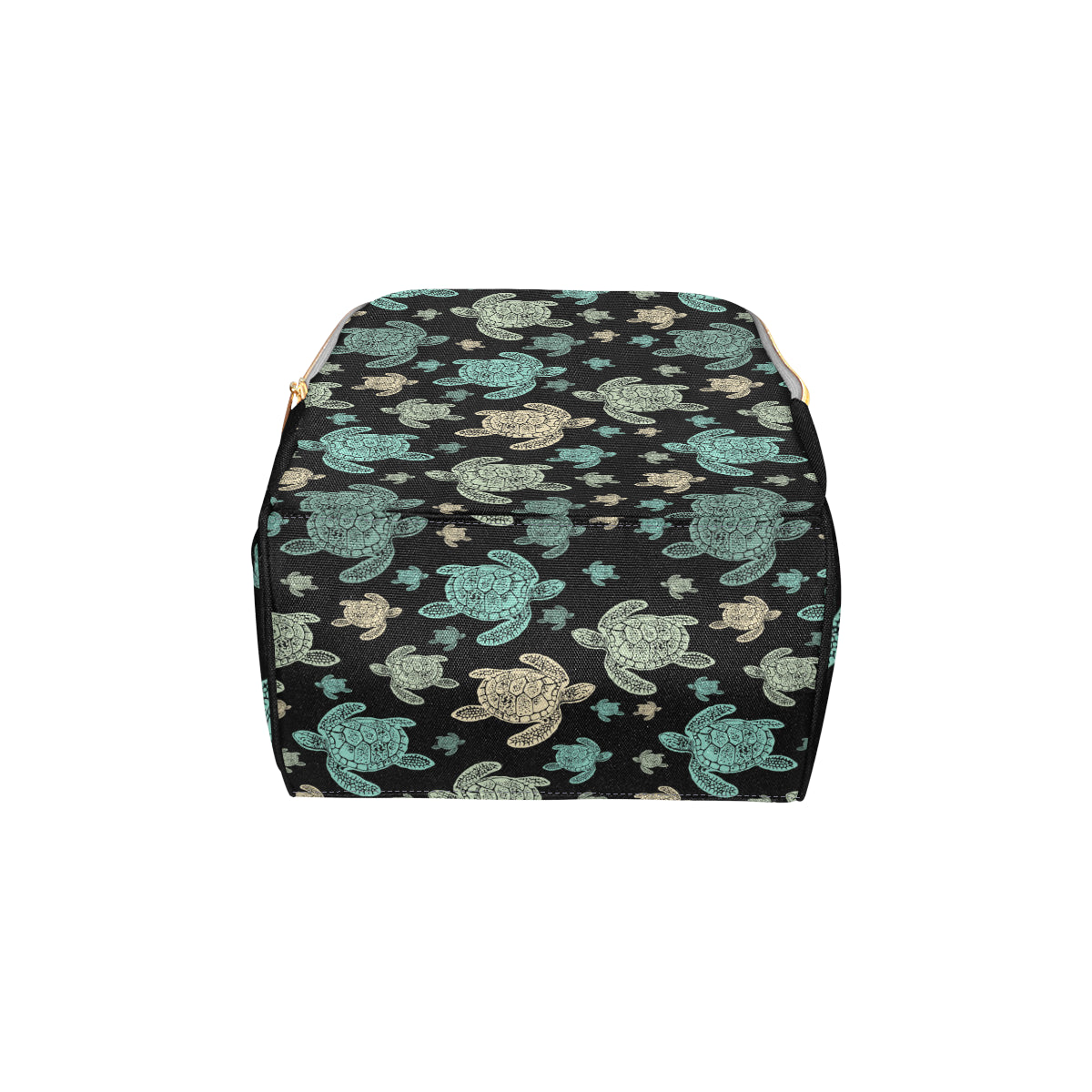 Sea Turtle Stamp Pattern Diaper Bag Backpack