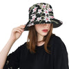 Plumeria Pattern Print Design PM021 Unisex Bucket Hat