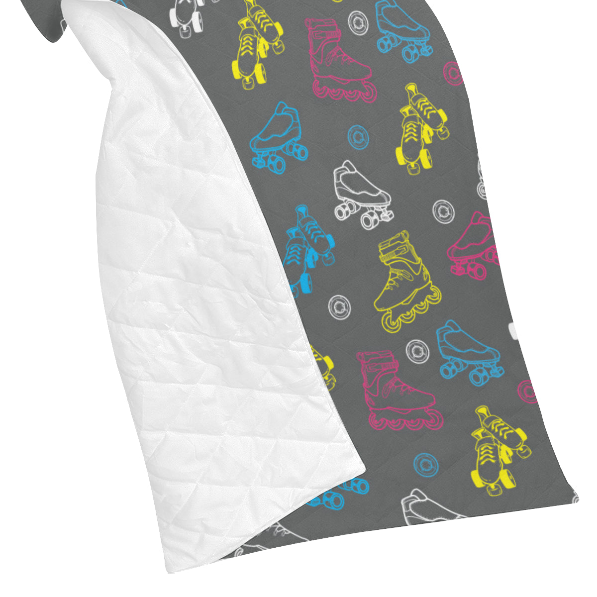 Roller skate Pattern Print Design A02 Premium Quilt