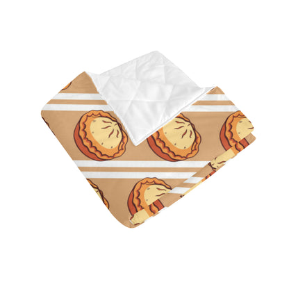 Pie Pattern Print Design A02 Premium Quilt