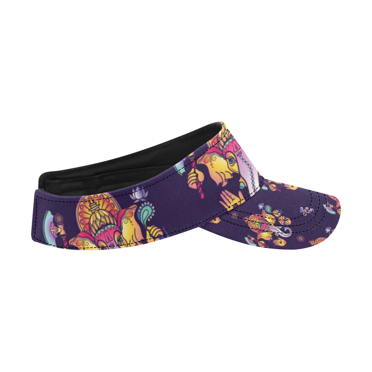 Ganesha Pattern Print Design 04 Unisex Sun Visor