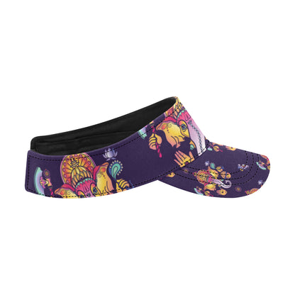 Ganesha Pattern Print Design 04 Unisex Sun Visor