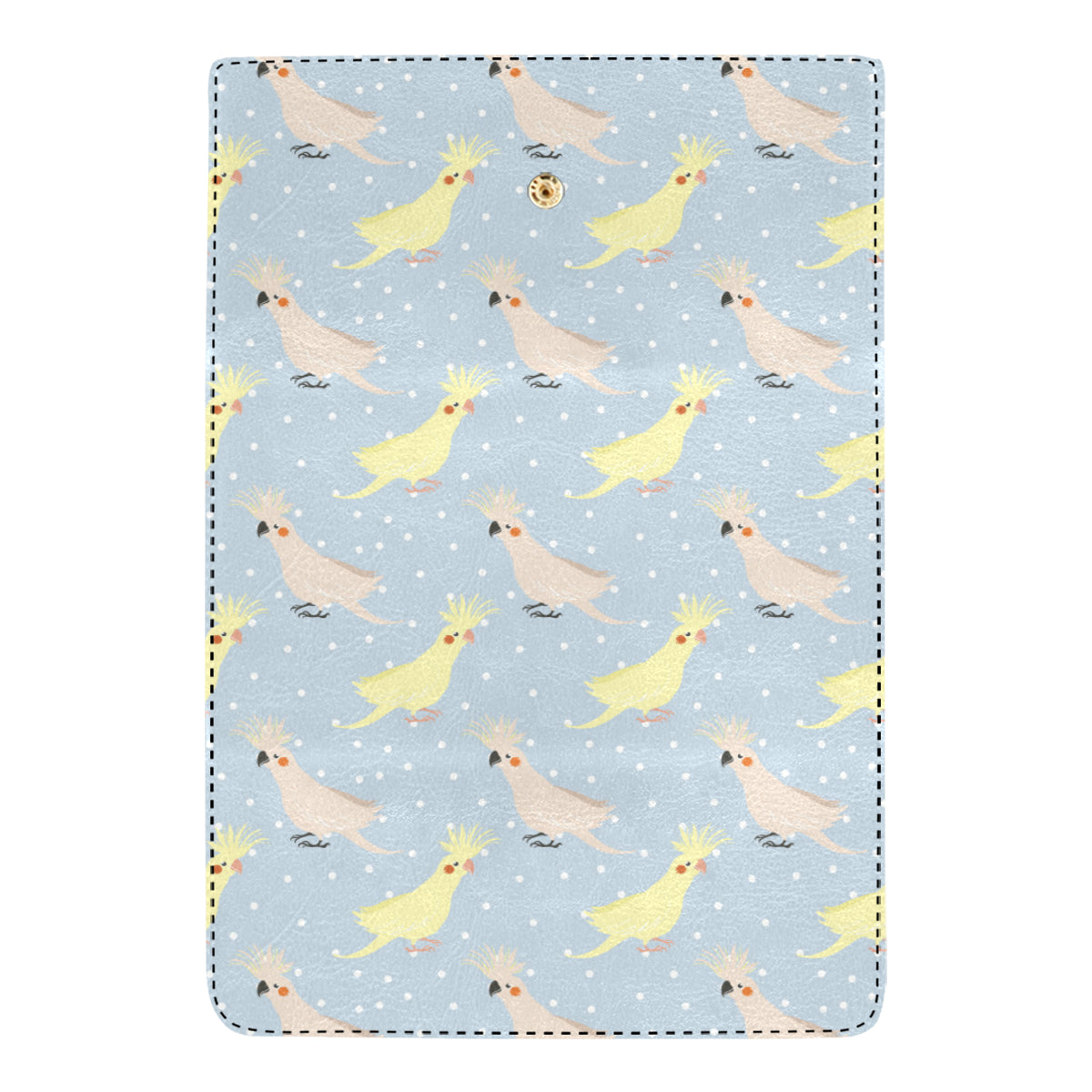 Cockatiel Pattern Print Design 03 Women's Trifold Wallet