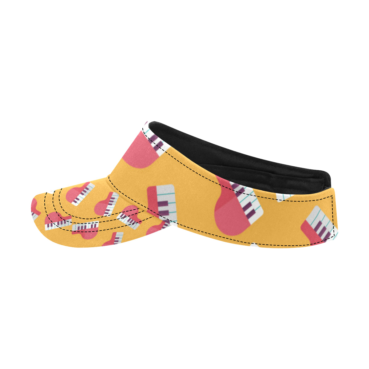 Piano Pattern Print Design 02 Unisex Sun Visor