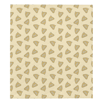 Poop Emoji Pattern Print Design A02 Premium Quilt