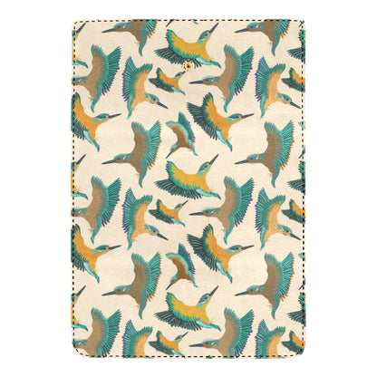 Kingfisher Pattern Print Design 02 Women's Trifold Wallet
