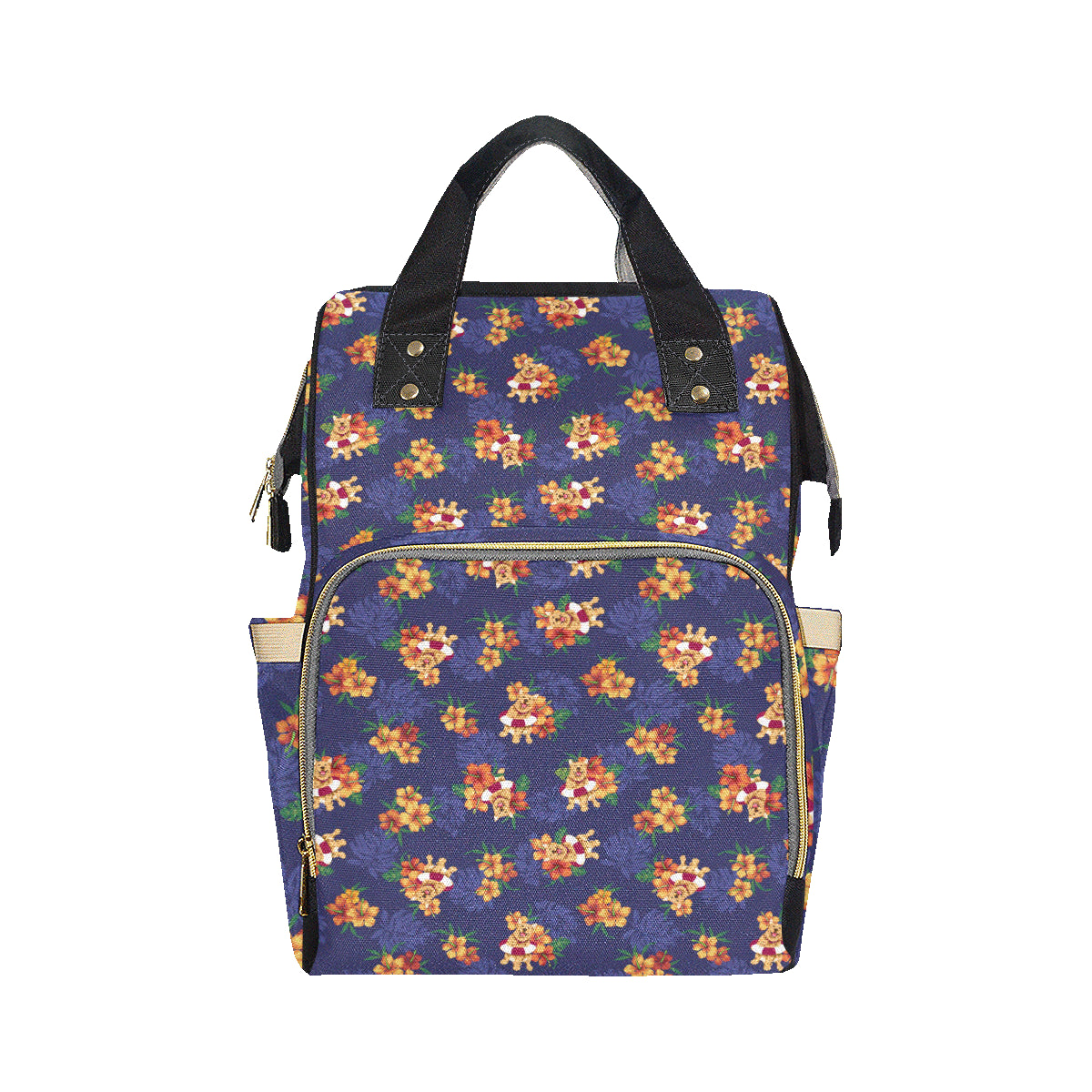 Hawaiian Themed Pattern Print Design H02 Diaper Bag Backpack