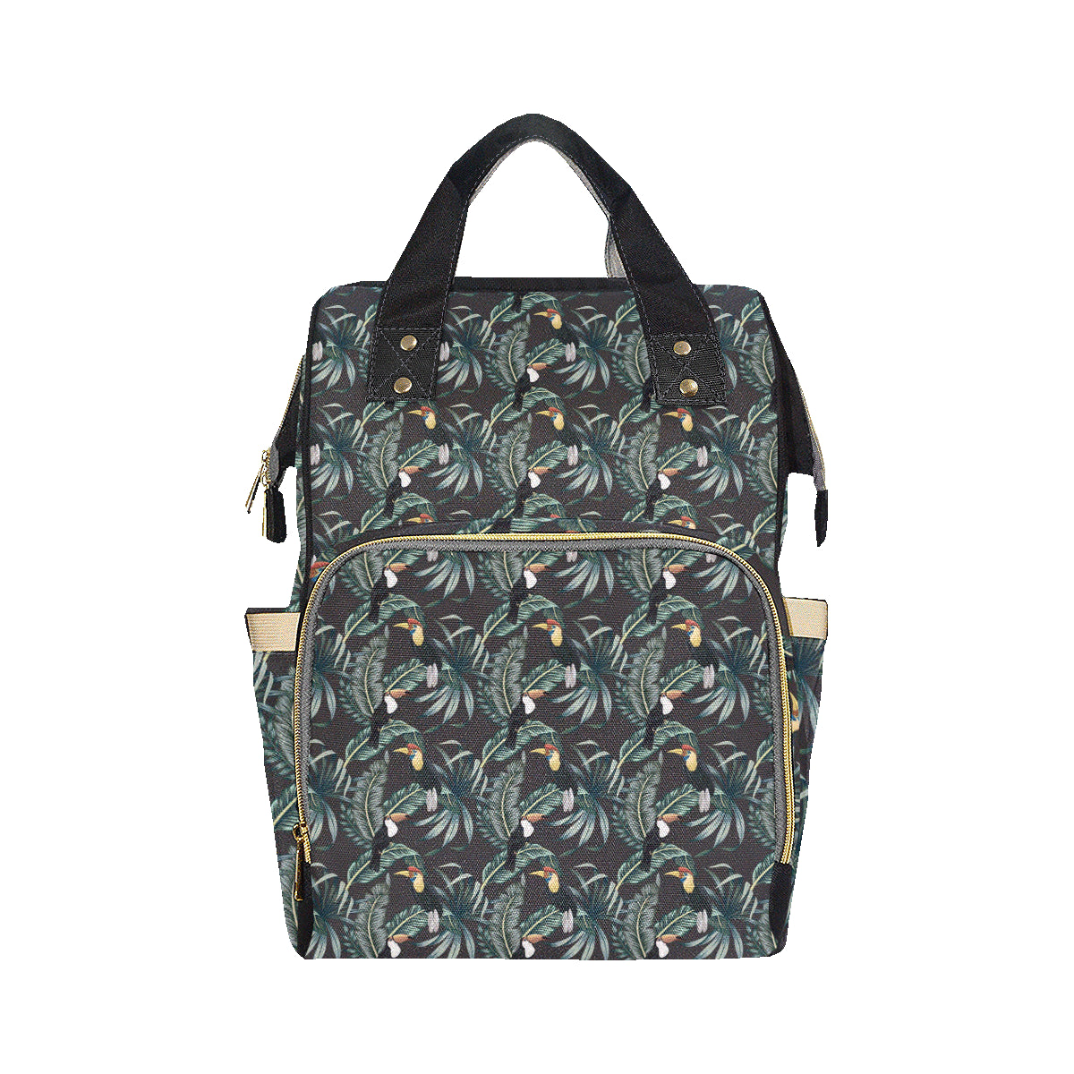 Rainforest Pattern Print Design RF06 Diaper Bag Backpack