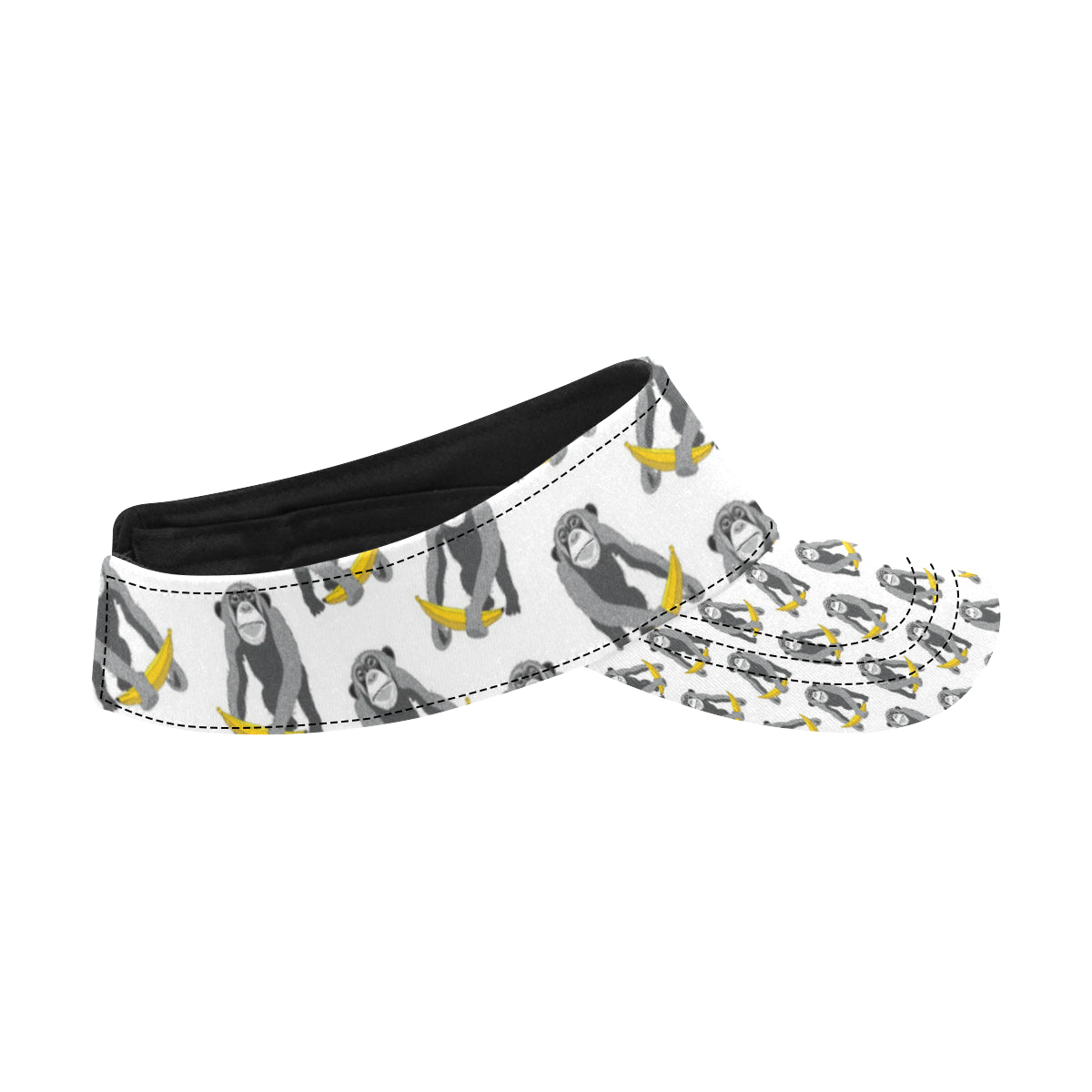 Chimpanzee Pattern Print Design 05 Unisex Sun Visor