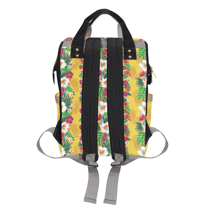 Hawaiian Themed Pattern Print Design H09 Diaper Bag Backpack