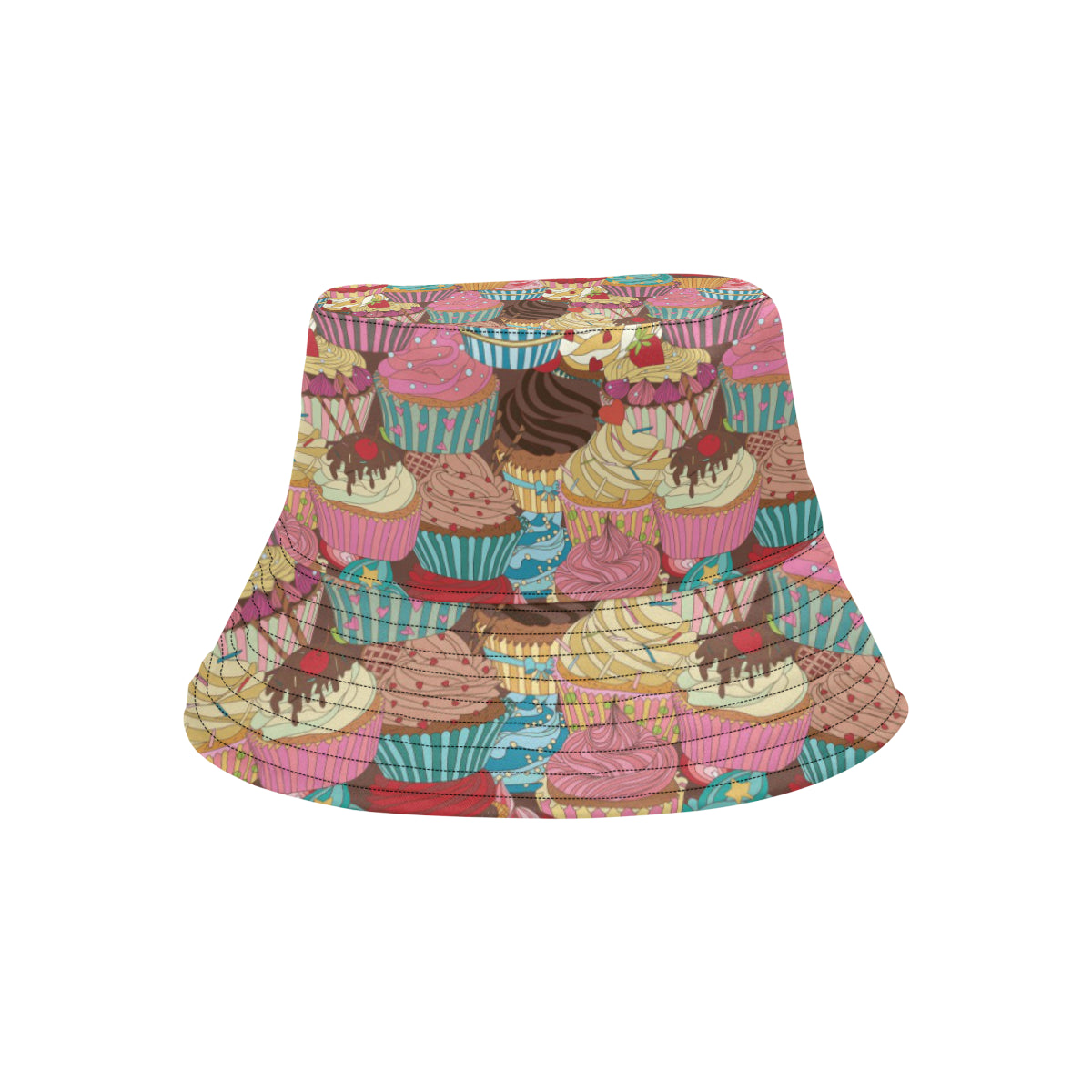 Cupcake Pattern Print Design CP01 Unisex Bucket Hat