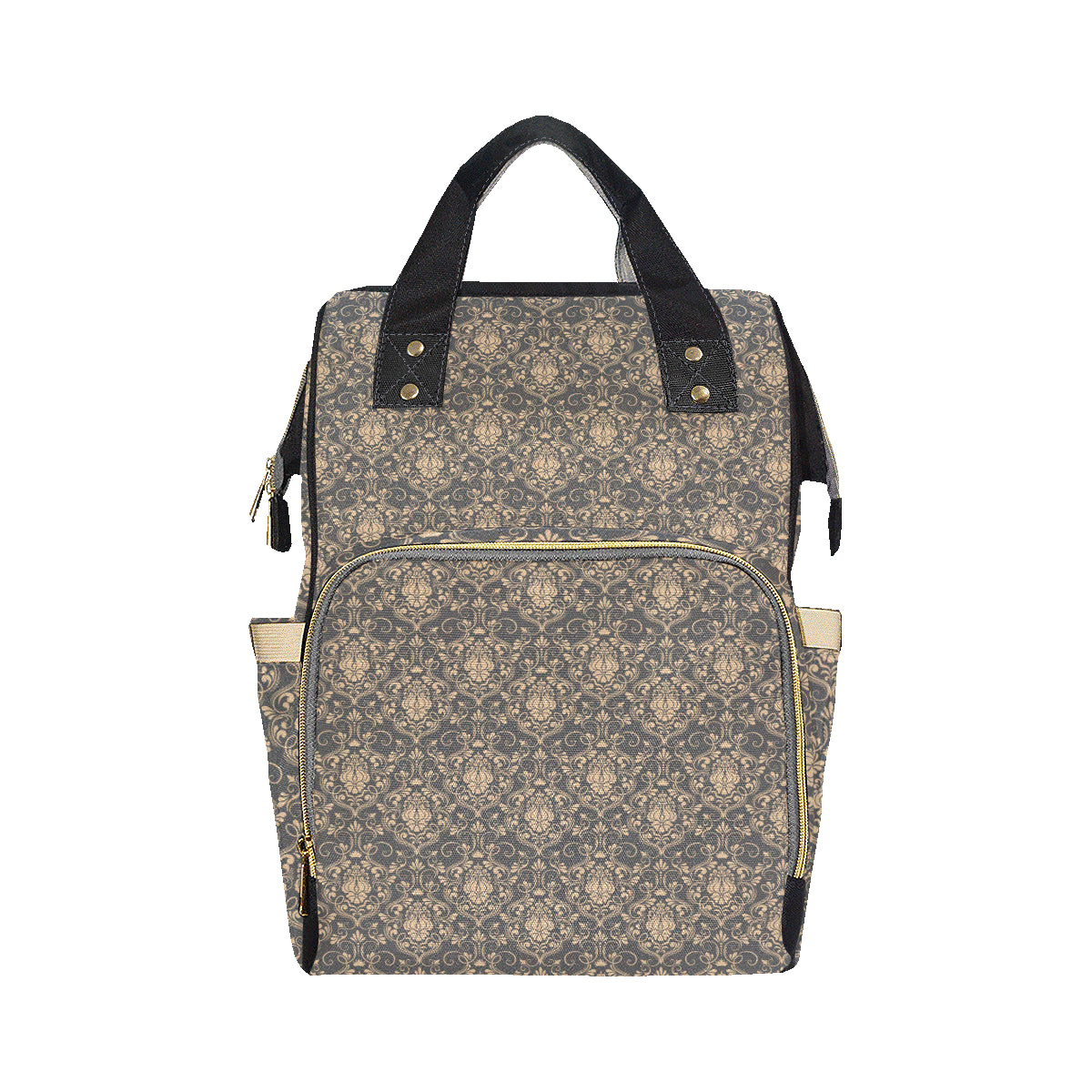 Damask Elegant Luxury Print Pattern Diaper Bag Backpack