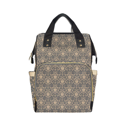 Damask Elegant Luxury Print Pattern Diaper Bag Backpack